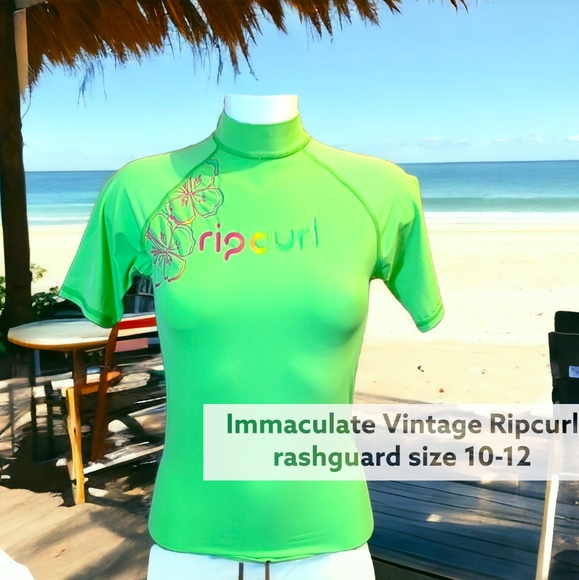 Rip Curl Other - Immaculate vintage RipCurl surf top rash tee T-shirt Y2K surfing, collectible